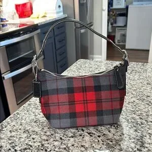 バッグ Coach Tartan Wool Plaid & Suede carryall Coach | Bags | Coach Tartan Hampton Vintage Plaid Wool